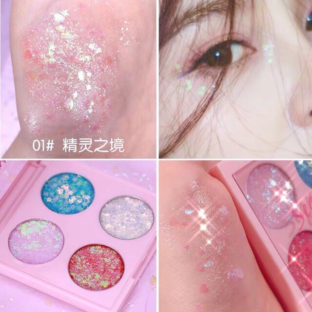 cd050-cde-eyeshadow-กากเพชรทาตา-4-สีใน1-ตลับเทรนด์แต่งตากลิตเตอร์ได้ฮิตมากๆและนอกจากการทาอายแชโดว์กลิตเตอร์