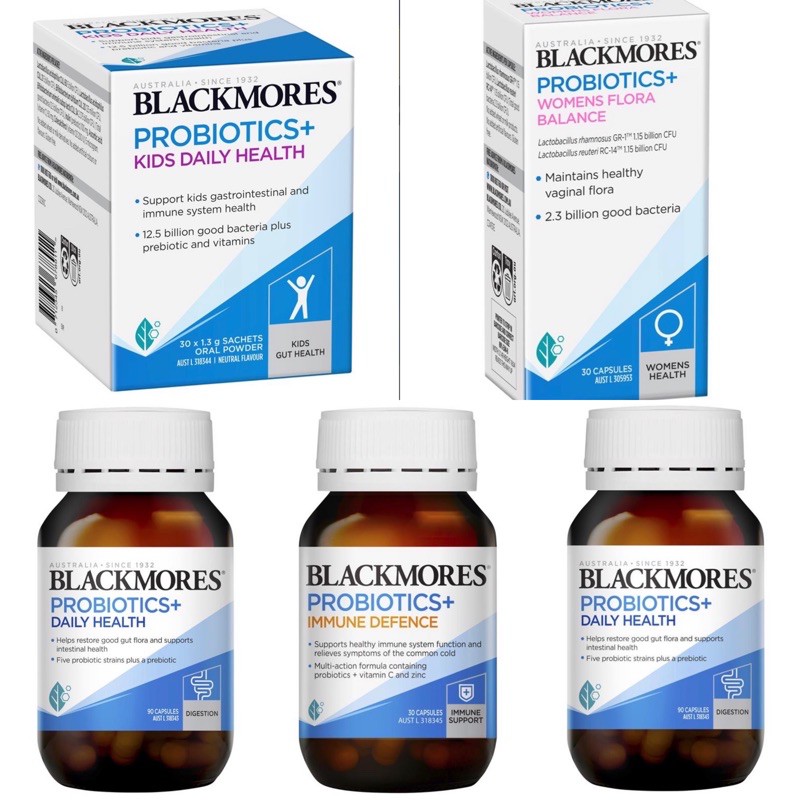 ภาพหน้าปกสินค้าใหม่ Blackmores probiotic 30, 90 เม็ด แบล็คมอร์ โปรไบโอติก โพรไปโอติก Blackmore probiotics