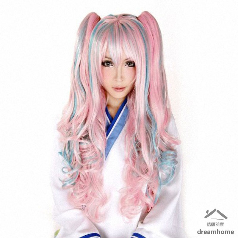 dreamhome-lolita-wig-pink-blue-mixed-ombre-long-curly-clip-in-ponytails-full-bangs-cosplay-wig-party-wigs