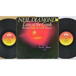 2 แผ่นเสียง 12นิ้ว S05 NEIL DIAMOND แผ่นVG+ริ้วรอยบาง เสียงรบกวนน้อยนิดไม่มีรอยลึก แผ่นล้างทำความสะอาดแล้ว ปกVG+