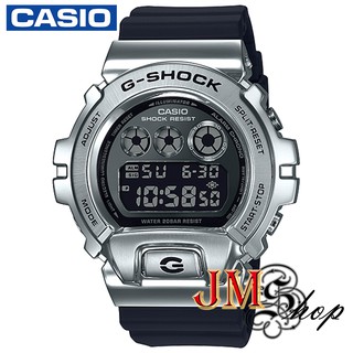CASIO G-Shock นาฬิกาข้อมือผู้ชาย สายเรซิน รุ่น GM-6900-1DR สีเงิน