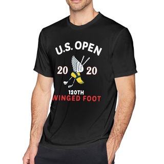 เสื้อยืด แบบนิ่ม พิมพ์ลายเรือกอล์ฟ Us Open 2020