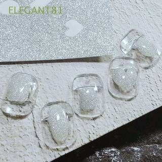 Elegant81 สติ๊กเกอร์ฟอยล์กระดาษแก้วสไตล์เกาหลีสําหรับติดตกแต่งเล็บ