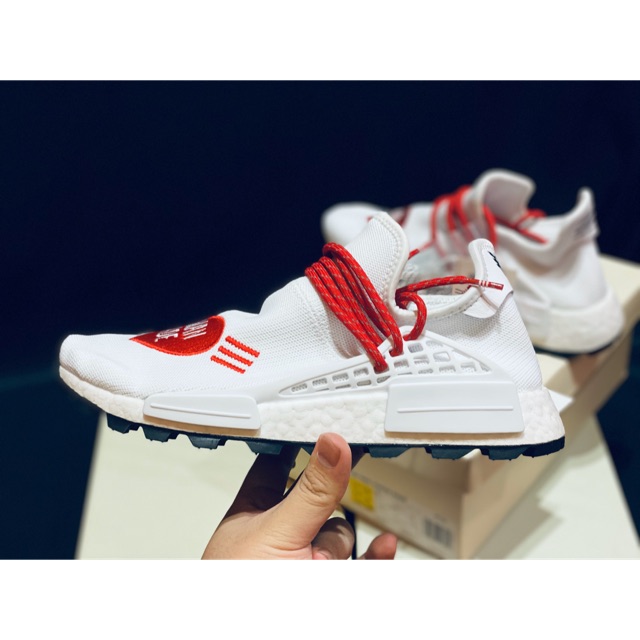 Adidas NMD Hu Pharrell Human Made White Red