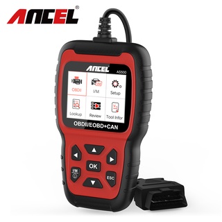 สินค้า Ancel AS500 เครื่องสแกนเนอร์ Obd2 อ่านโค้ดเครื่องยนต์ หลายภาษา สําหรับรถยนต์