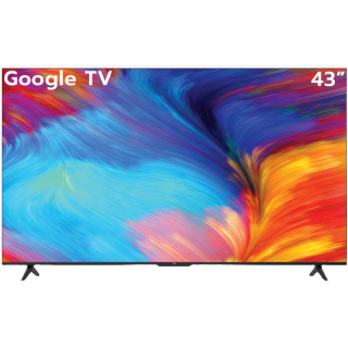 TCL ทีวี 43 นิ้ว LED 4K UHD Google TV รองรับ WiFi รุ่น 43T635 ระบบปฏิบัติการ Google/Netflix & Youtube, Voice search, Edgeless Design, Dolby Audio,HDR10,Chromecast Built in