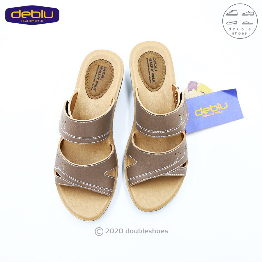 deblu-รองเท้าเพื่อแตะสุขภาพ-แบบสวม-ผู้หญิง-รุ่น-l3624-สีดำ-น้ำตาล-แดง-กะปิ-ไซส์-36-41