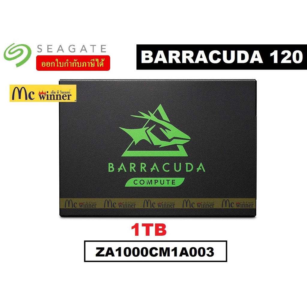 250GB | 500GB | 1TB SSD (เอสเอสดี) SEAGATE รุ่น BARRACUDA 120 SATA III ...