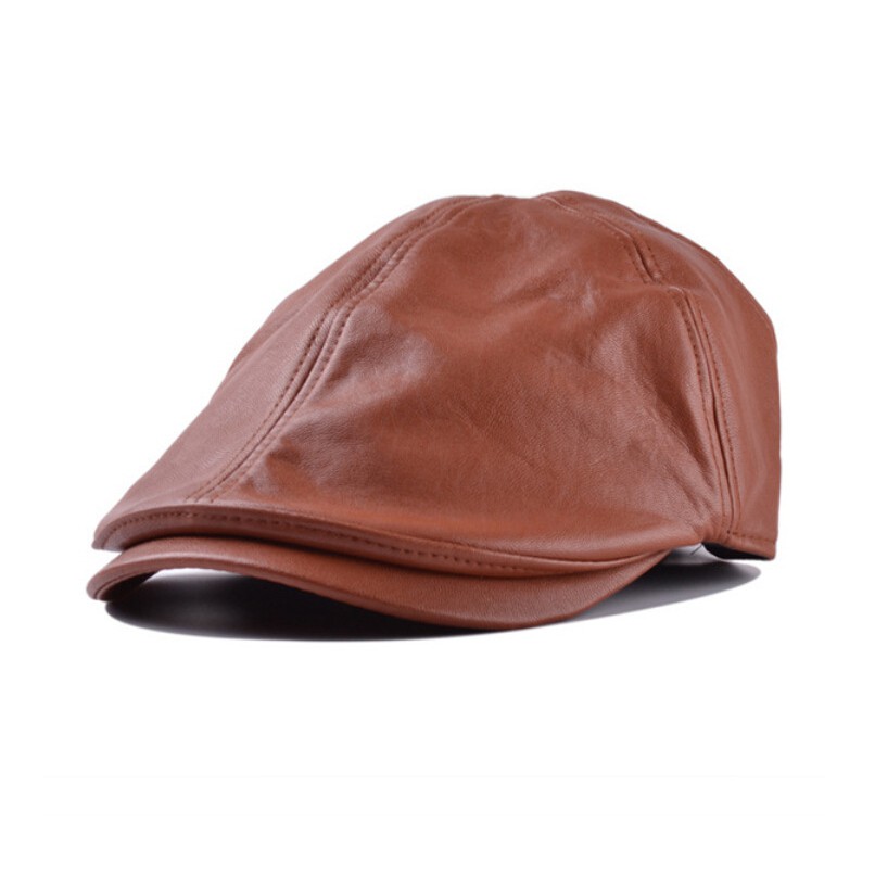 หมวกติงลี่-หมวกเซี่ยงไฮ้-flat-cap-หนังเทียม