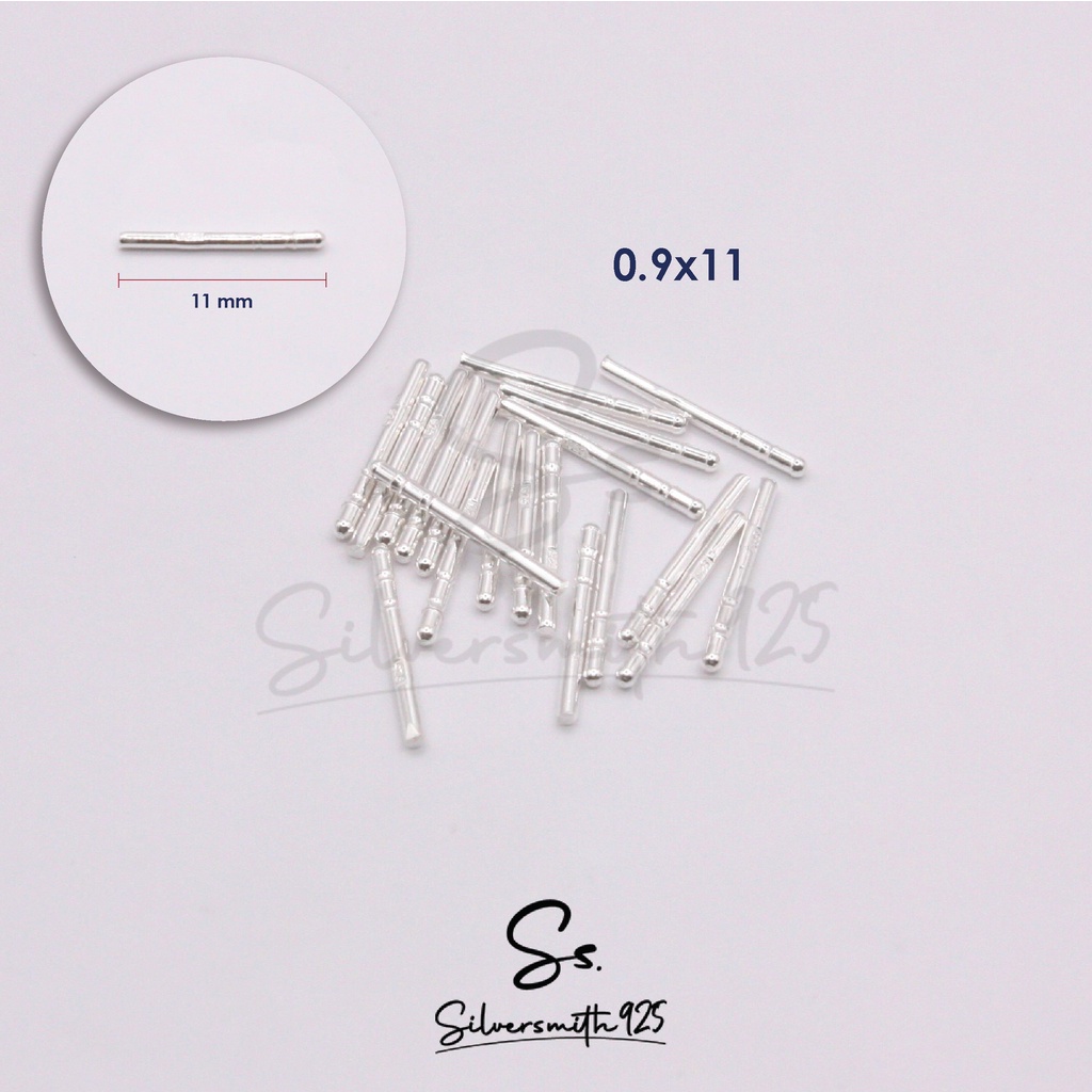 Silver925, ก้านต่างหูเงินแท้ 92.5% ขนาด 0.9 มิล ก้านเงิน 925 | Shopee ...