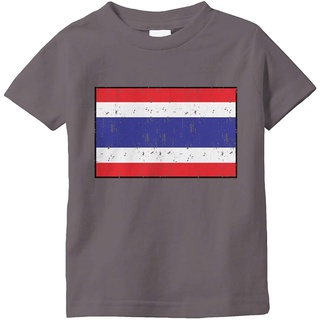 เสื้อยืดวินเทจ100%cotton เสื้อยืดผู้ชายแฟชั่น Amdesco Flag Of Thailand Thai Infant T-Shirt men เสื้อ ยืด ผู้ชาย คอกลม โอ