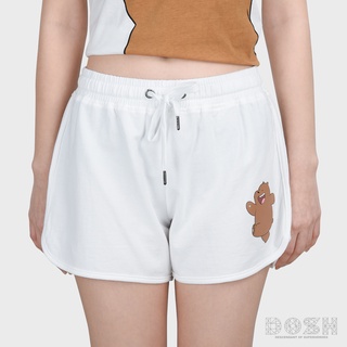 DOSH WOMENS SHORTS WE BARE BEARS  กางเกงขาสั้นลำลอง ผู้หญิง สีขาว DBBWR1000-WH