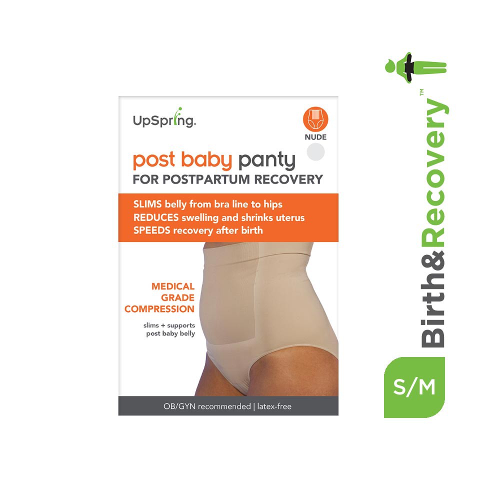 UpSpring Baby Post Baby Postpartum Recovery Panty, S/M, Nude