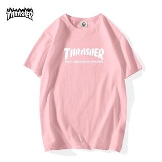 เสื้อยืดผ้าฝ้ายพิมพ์ลายคลาสสิกGraphic T-Shirt Thrasher พร้อมส่งเสื้อยืดแขนสั้นคอกลมฟชั่นผู้ชายลุคเกาหลี 20037