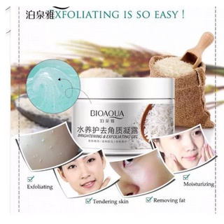 เจลขัดผิว Bioaqua Exfoliating gel เจลขัดขี้ไคล ช่วยขจัดเซลล์ผิวที่เสื่อมสภาพ อ่อนโยนไม่ทำร้ายผิว 140 g.1กระปุก