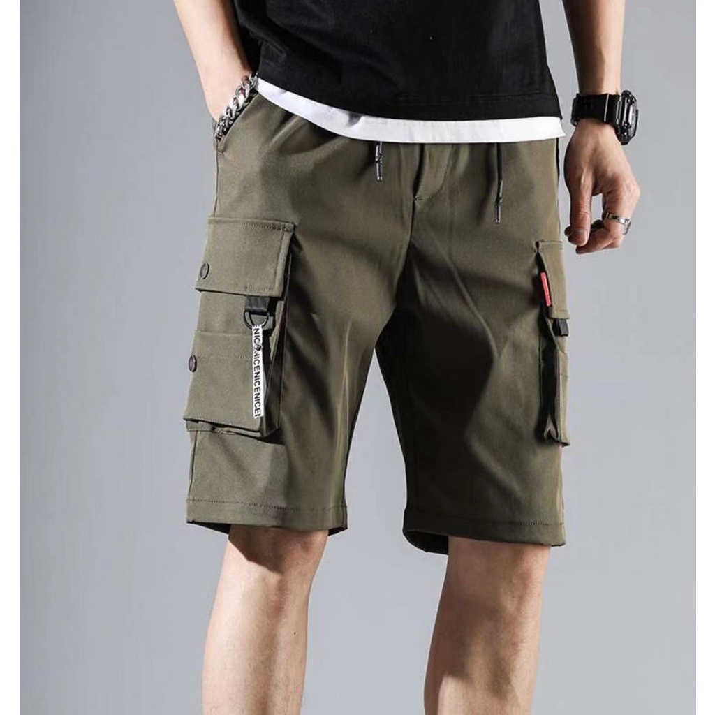 กางเกงขาสั้นผู้ชาย-พร้อมส่ง-ผ้าฟอก-m-3xl-รวมสีขายดี-ผ้าดี-สีไม่ตก-งานห้าง-ทรงสวย-กางเกงขาสั้น