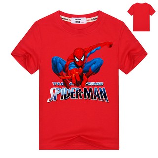 ภาพขนาดย่อสินค้าเสื้อยืดผ้าฝ้ายพิมพ์ลาย Spider-Man สำหรับเด็ก