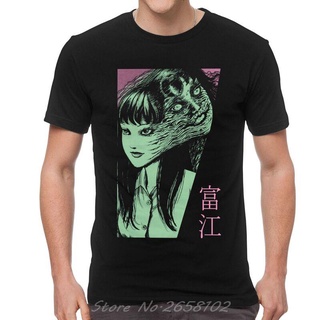 [S-5XL] เสื้อยืดแขนสั้น คอกลม ผ้าฝ้าย 100% พิมพ์ลายอนิเมะ Tomie Junji Ito สไตล์ฮิปฮอป ฮาราจูกุ แนวสตรีท ของขวัญ สําหรับผ