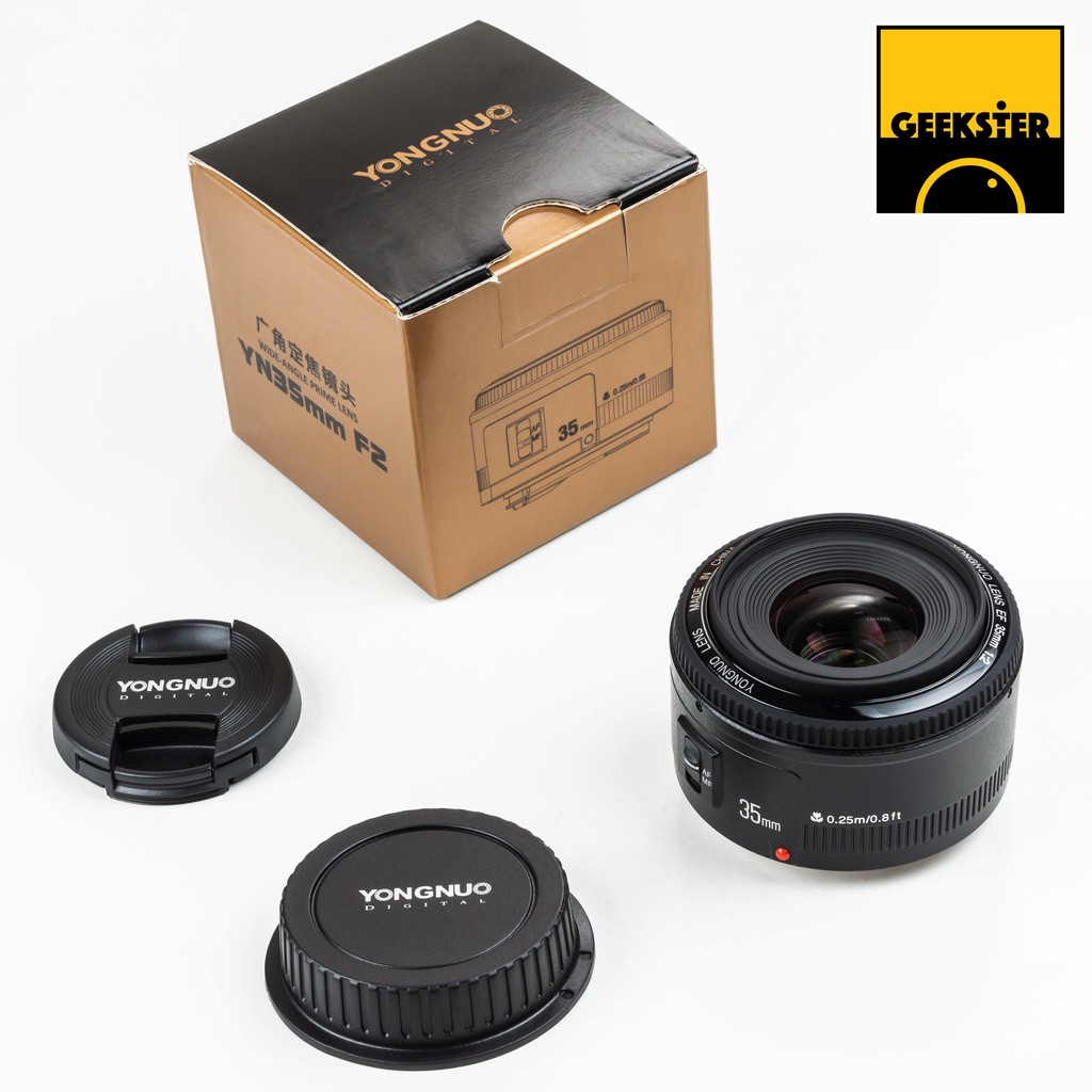 ภาพหน้าปกสินค้าล้อตใหม่ล่าสุด Yongnuo 35 mm f2 EF ( YN 35mm f 2 Canon EF / EF-S แคนน่อน DSLR ) จากร้าน geekster บน Shopee