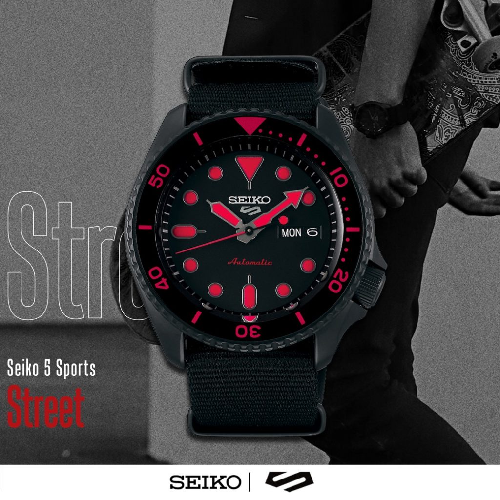 seiko-ไซโก-นาฬิกาผู้ชาย-new-seiko-5-sports-automatic-srpd83k-ระบบออโตเมติก-ขนาดตัวเรือน-42-5-มม