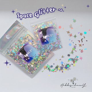 ภาพหน้าปกสินค้าSpace Glitter กลิตเตอร์ธีมลายอวกาศ ดาว ยานอวกาศ สำหรับตกแต่ง DIY ที่เกี่ยวข้อง