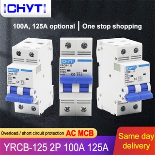 Mini Circuit Breaker MCB 2P 100A 125A Din Rail Mounting Miniature Household Air Switch