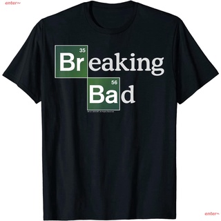 enter~ เสื้อ Breaking Bad Periodic Square Logo T-Shirt เสื้อยืด คู่