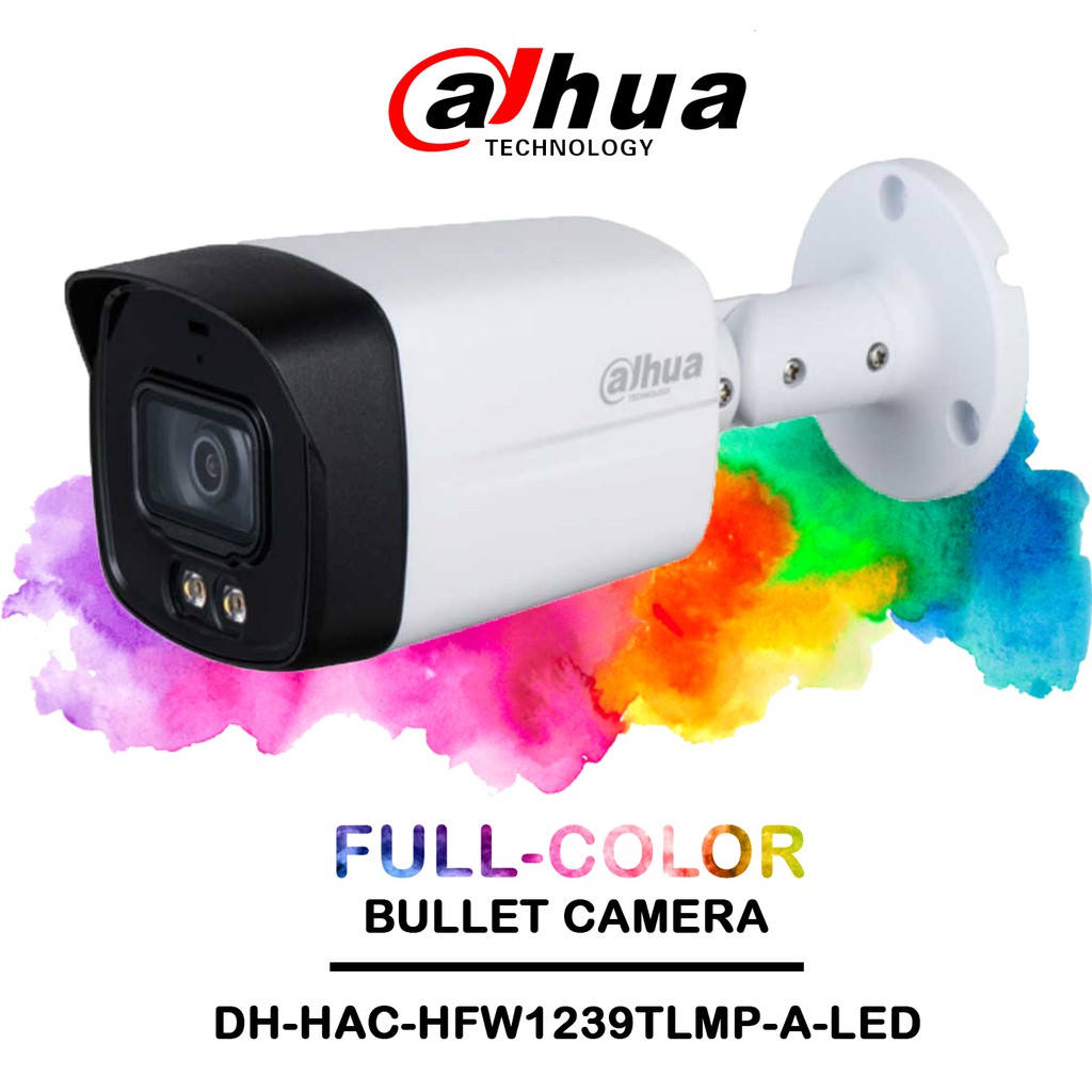 DAHUA รุ่น DH-HAC-HFW1239TLMP-A-LED 2.8mm 2MP ภาพสี24ชม. ภาพพร้อมเสียง ...