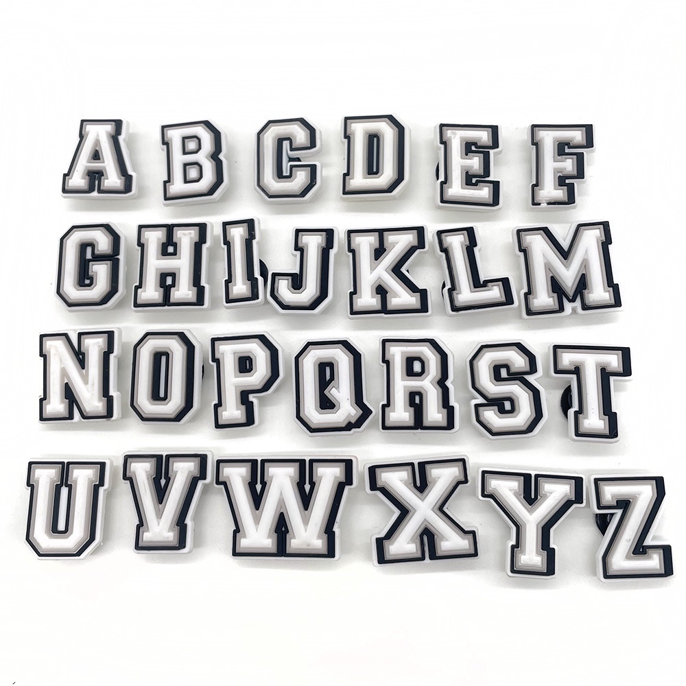 ภาพสินค้าCrocs jibbitz ตัวอักษร alphabet A-Z 26 ตัว อุปกรณ์เสริมรองเท้า จากร้าน hongping121475.th บน Shopee ภาพที่ 2