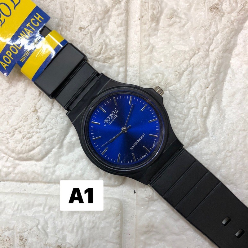 ภาพหน้าปกสินค้านาฬิกาข้อมือ ชาย AOPOL(โอปอล) สายและเรือนสาย ทำจากยางซิลิโคนอย่างดีทนทาน ระบบQuartz analog 3 เข็ม จากร้าน angel_pig6395 บน Shopee
