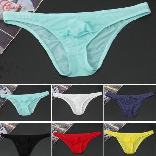 Men Male Underwear Elastic Solid Thong G-String Bikini Bulge Pouch Men Panties Male Triangle Comfy Lingerie Sexy Fashion
