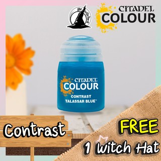(Contrast) TALASSAR BLUE : Citadel Paint แถมฟรี 1 Witch Hat