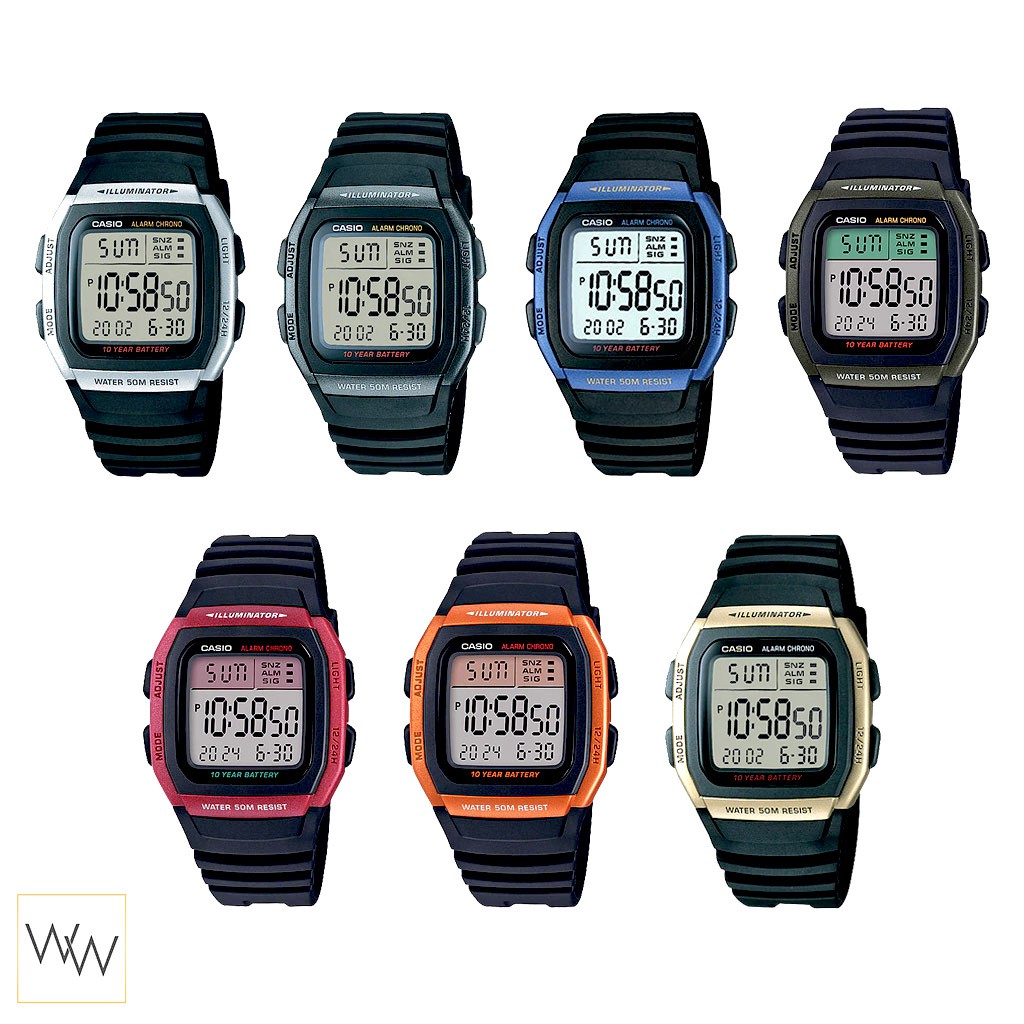 ภาพหน้าปกสินค้าของแท้ นาฬิกาข้อมือ Casio รุ่น W-96H จากร้าน wanwela.watch บน Shopee