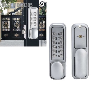 December305 Keyless Door Lock Set Waterproof Mechanical Password Zinc Alloy for Hotel Office Studio Warehouse