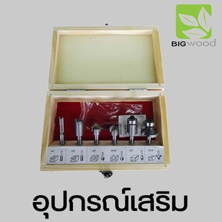 BIG WOOD ชุดดอกเราเตอร์ BIGWOOD ขนาด1/4