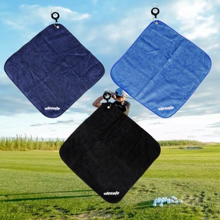 ภาพหน้าปกสินค้า[DOLITY] 12x12 Inches Microfiber Golf Towel with Clip Sweat-absorbent Wiping Cloth Gym Supplies ที่เกี่ยวข้อง