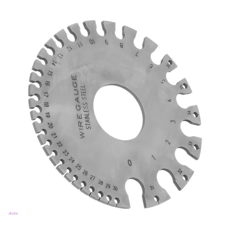 aoto-stainless-steel-0-36-round-awg-swg-wire-gauge-thickness-measuring-sheet-diameter-metal-machinist-measurement-plate-ruler