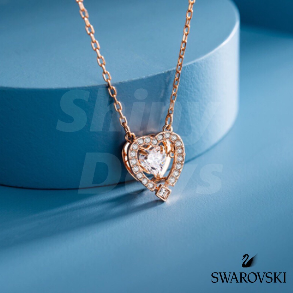 สร้อยคอ Swarovski รุ่น Sparkling Dance Heart Necklace สินค้าของแท้!! (  สินค้ามีพร้อมส่ง ) | Shopee Thailand