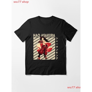 New Hao Asakura - Character Adventure Essential T-Shirt เสื้อยืดพิมพ์ลายการ์ตูนมังงะ ดผ้าเด้ง คอกลม cotton แฟชั่น discou