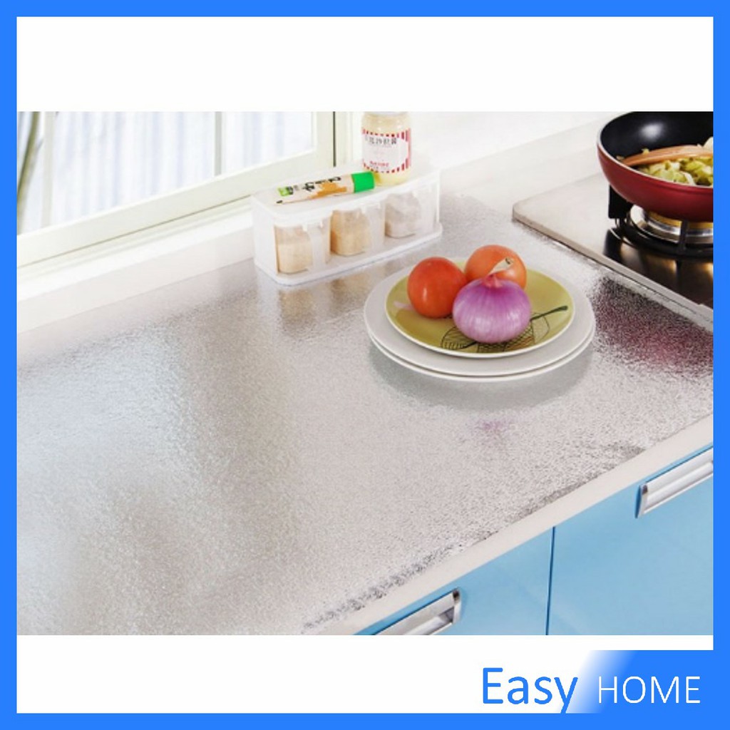 ม้วนสติกเกอร์ฟอยล์อลูมิเนียม-กันน้ำมันกระเด็น-ใช้สำหรับติดผนังห้องครัว-มี-2-ขนาด-kitchen-grease-proof-sticker