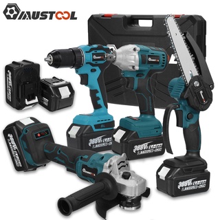 ชุดเครื่องมือประแจไขควงไฟฟ้าไร้สาย 4In1 125 มม. สําหรับ Makita แบตเตอรี่ 18V