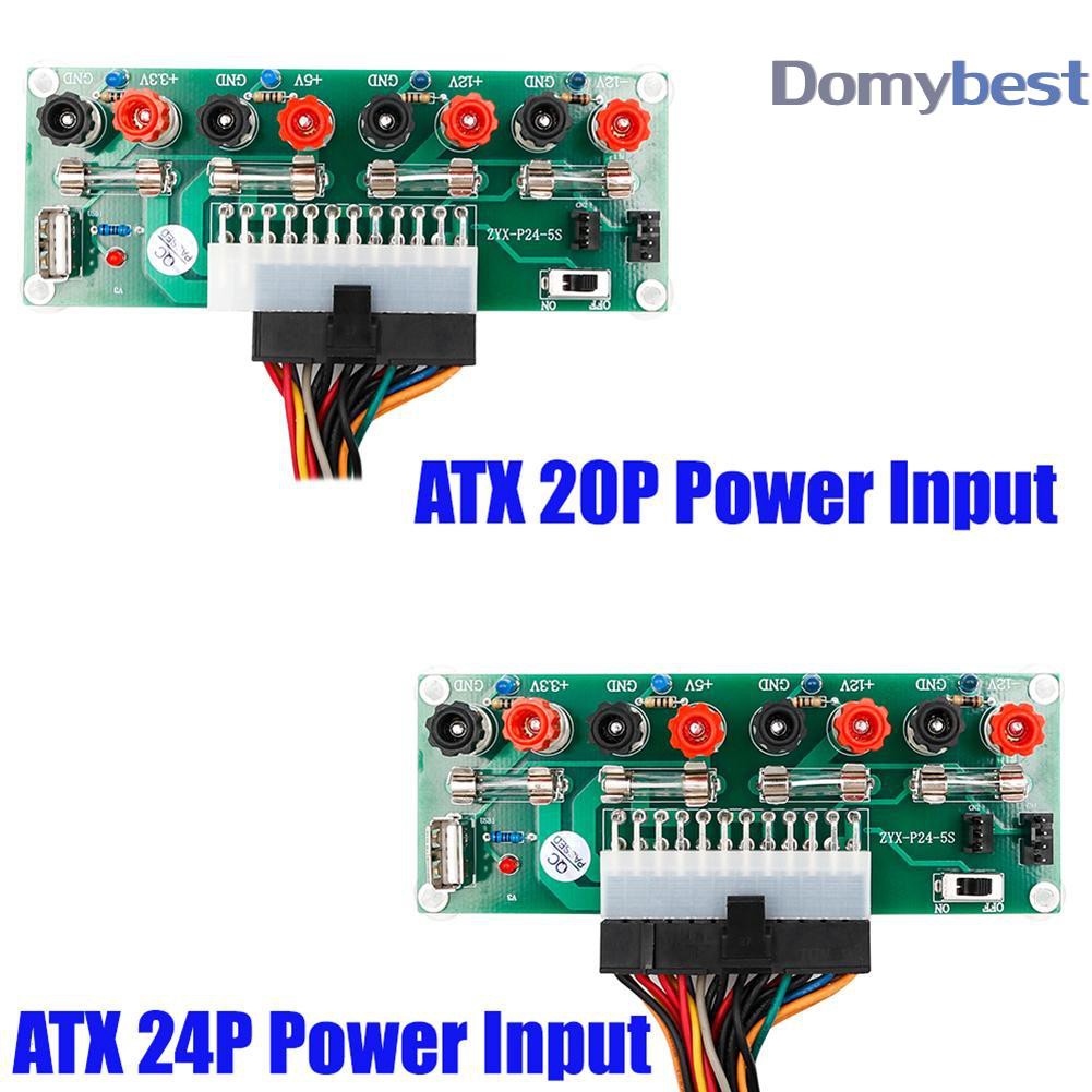 domy-20-24-pins-atx-benchtop-pc-power-breakout-module-adapter-with-usb-5v-port-อะแดปเตอร์โมดูลอะแดปเตอร์จ่ายไฟ-atx-pc