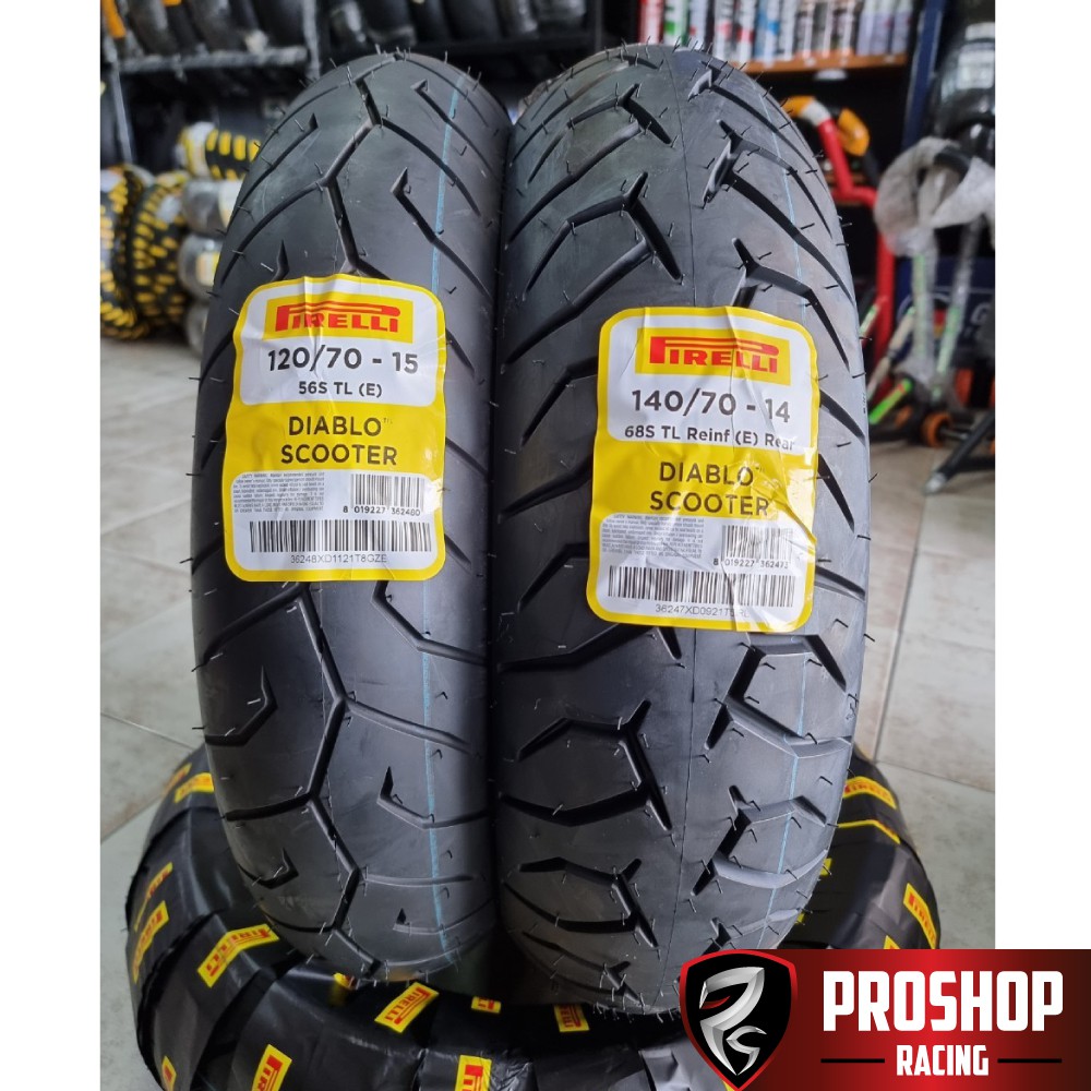ยาง Pirelli Diablo scooter สำหรับ Xmax, New Forza 300 ขอบ 14/15 ยางปี ...