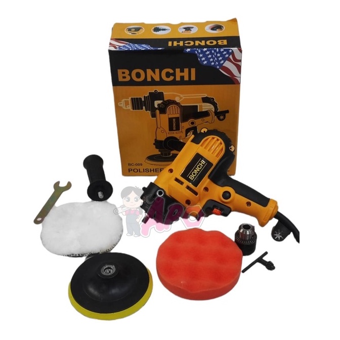 bonchi-เครื่องขัดกระดาษทราย-ขัดสี-ขัดเงารถยนต์-และเป็นสว่านในตัว-3-in-1