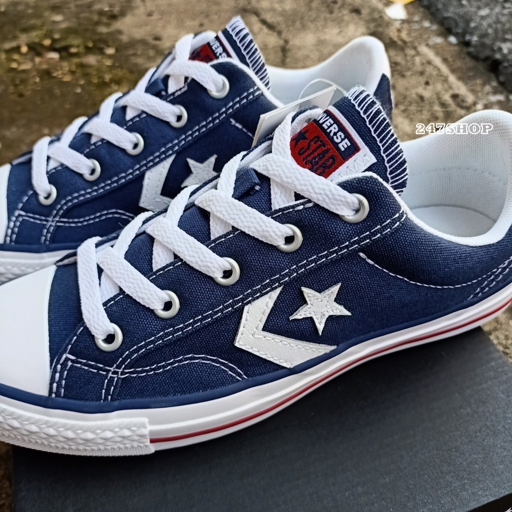 รองเท้าคอนเวิร์ส-ดาวบั้ง-converse-รุ่น-star-player-ox-navy-รหัส-14-4150cna