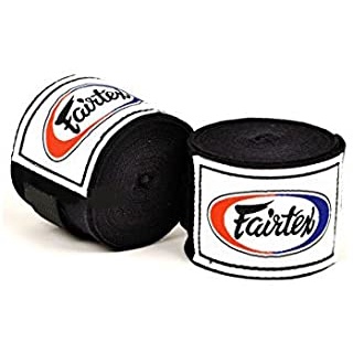 fairtex-ดำ-แฟร์เท็กซ์-ผ้าพันมือมวยไทย-คอตตอน-ไนล่อน-black-hand-wraps-elastic-nylon-cotton-ชกมวย-ออกกำลัง