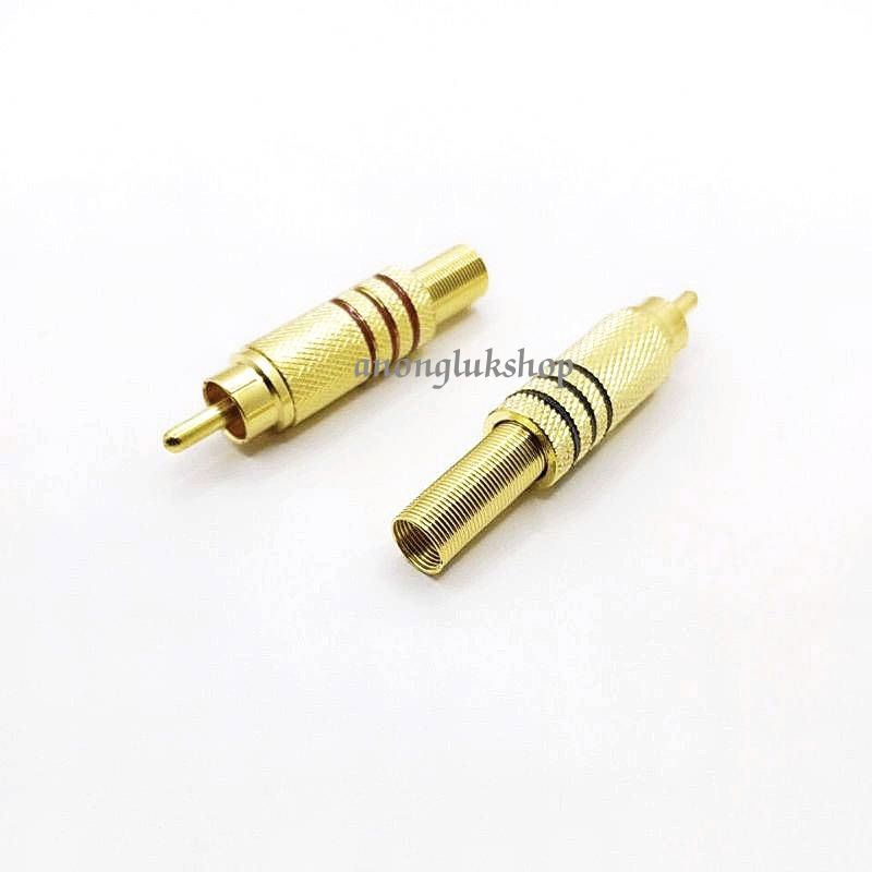 rca-1คู่-male-jack-plug-audio-vedio-welding-gold-red-black