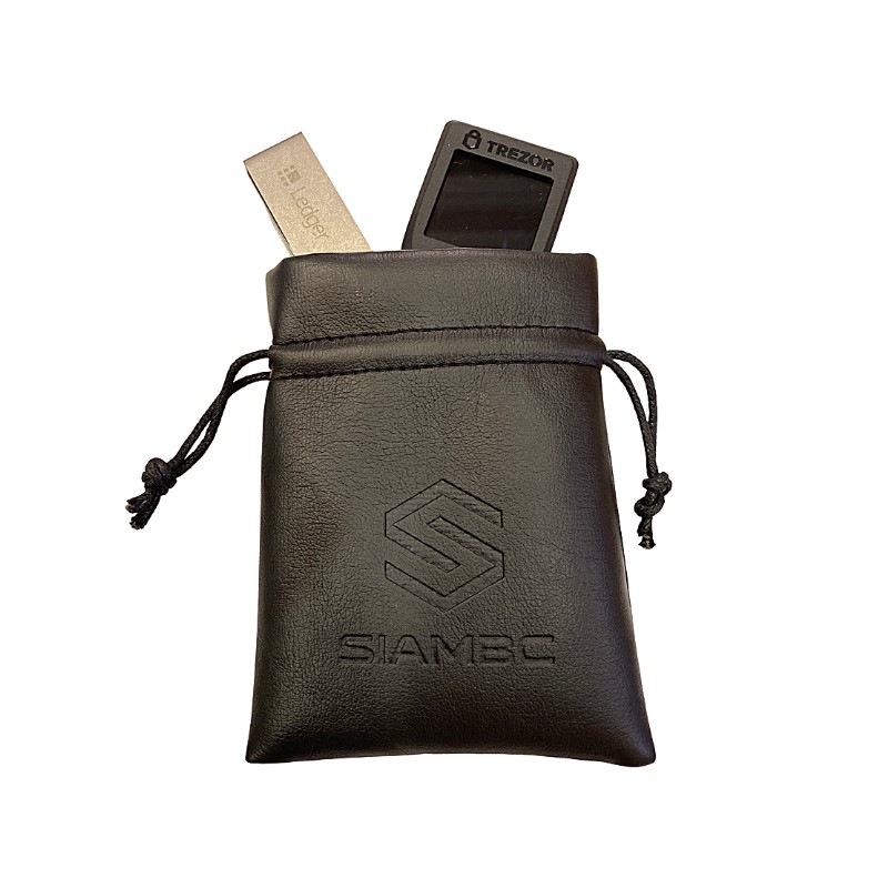 กระเป๋าหนัง-siambc-สำหรับใส่-ledger-nano-s-x-trezor-safepal-s1-safepal-cypher-coolwallet-secux-dcent-leather-pouch