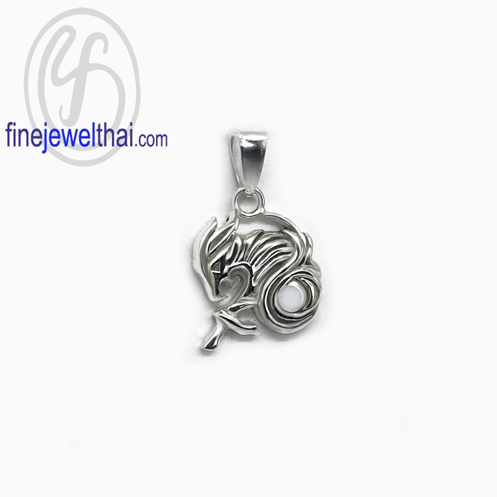 finejewelthai-จี้ราศี-ราศีมังกร-จี้เงินแท้-crapricorn-silver-pendant-p117400