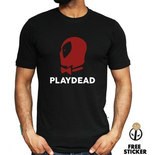 เสื้อยืดผู้ เสื้อยืด พิมพ์ลาย Deadpool Play Dead Inspired Hero Parody Pop สําหรับผู้ชาย S-5XL